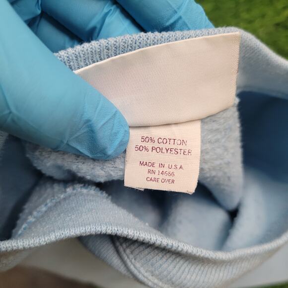 VTG 80s Property of Bordeaux France Sweatshirt Womens 2XL Oversized Pastel - Picture 5 of 5